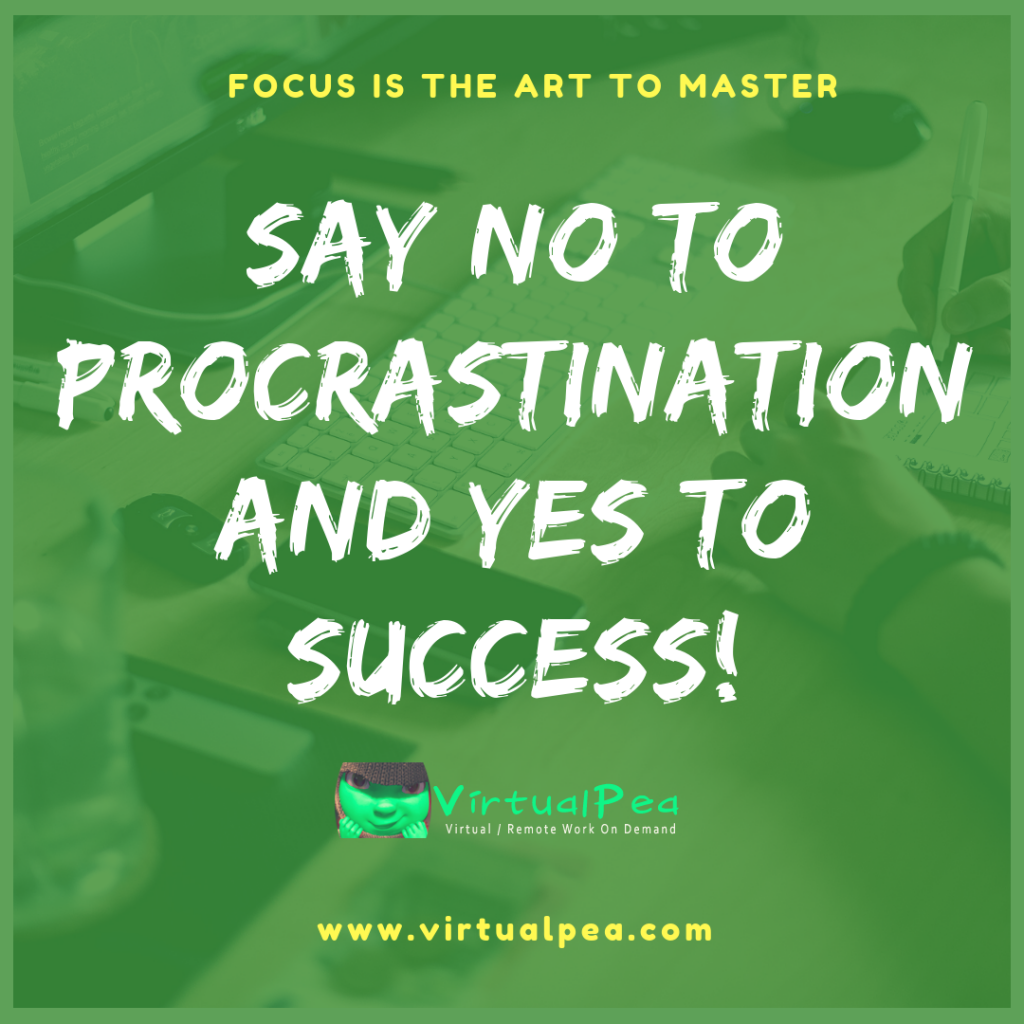 We all procrastinate in so many different ways and get so deep into it until we find ourselves buried under many ideas and tasks wondering how to stop procrastinating. We know we NEED to get things done. These things can ultimately grow our business and instead of getting it done, we procrastinate. Oh and how we can get really creative doing it! Are any of these procrastinators you? https://virtualpea.com/how-to-stop-procrastinating/